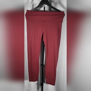 Fabletics Powerhold Deep Red Leggings